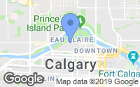 Map of Hidden Valley, AB