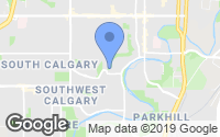 Map of Hidden Valley, AB