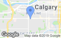 Map of Hidden Valley, AB