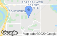 Map of Hidden Valley, AB
