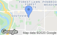 Map of Hidden Valley, AB