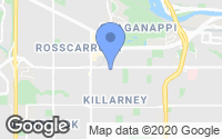 Map of Hidden Valley, AB