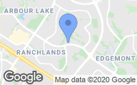 Map of Hidden Valley, AB