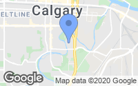 Map of Hidden Valley, AB