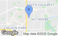 Map of Hidden Valley, AB