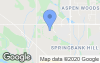 Map of Hidden Valley, AB