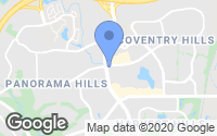 Map of Hidden Valley, AB