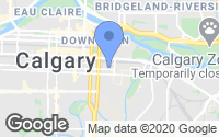 Map of Hidden Valley, AB